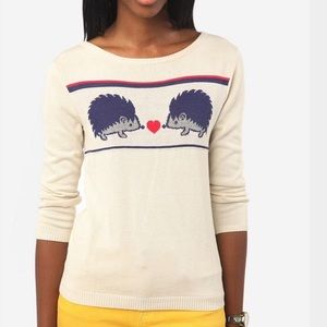 Hedgehog Love Intarsia Sweater 🦔 ❤️